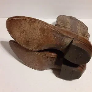 Justin Vintage Style 8732 Brown Leather Western Cowboy Boots 9.5 B Justin Boots | Shoes | Justin Vintage Style 8732 Brown  main image 3